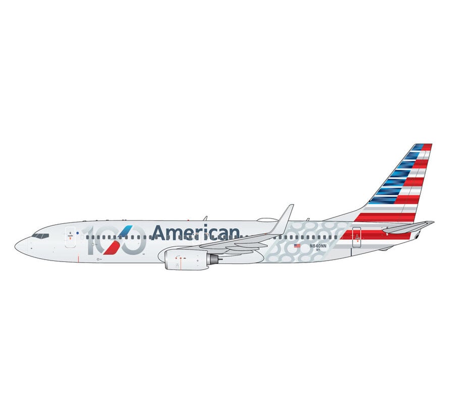 B737-800W American Airlines N840NN "100" (Centennial livery) 1:400 *Pre-Order