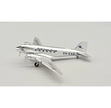 InFlight DC3 QANTAS EMPIRE AIRWAYS bare metal VH-EAO 1:200 polished *New Arrival