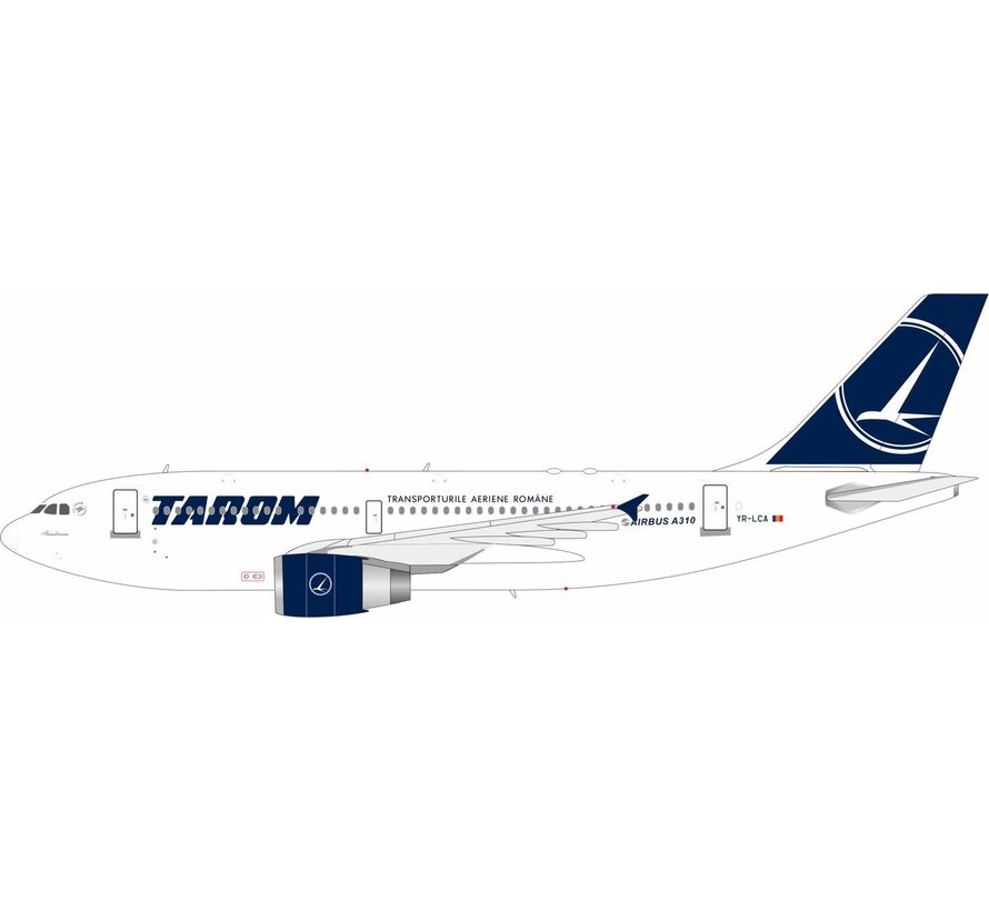 A310-300ET Tarom black & white livery YR-LCA 1:200 +pre-order+