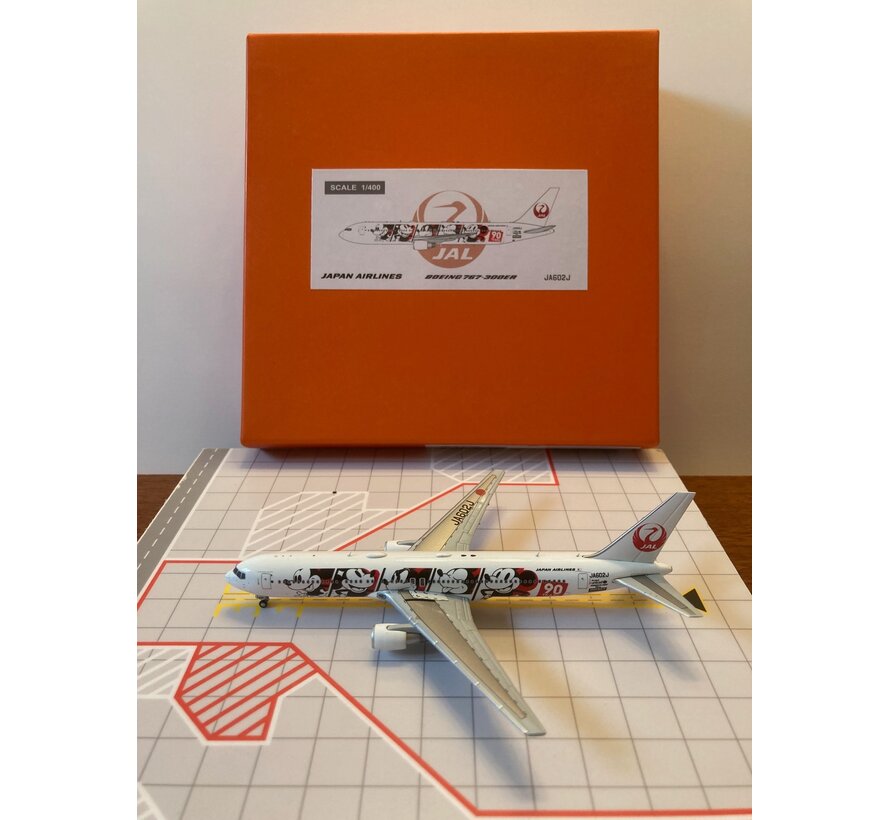 B767-300ER JAL Japan Air Lines Mickey 90 Years JA602J 1:400**Collection sale**