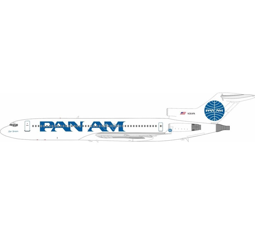 B727-200Adv. Pan Am blue Billboard titles N364PA 1:200 +pre-order+