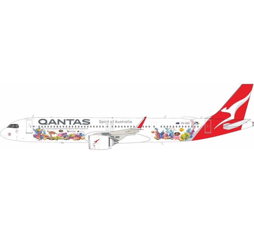 A321NXLR QANTAS Great Barrier Reef livery VH-OGG 1:200 +Pre-order+
