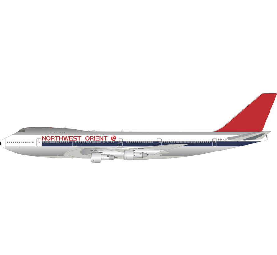 B747-100 Northwest Orient Airlines N605US 1:200 +NEW MOULD (Magnetic gear) +Pre-order+