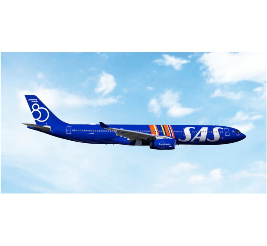 A330-300 SAS Scandinavian Air Service Celebrating 80 years LN-RKR 1:400 +pre-order+