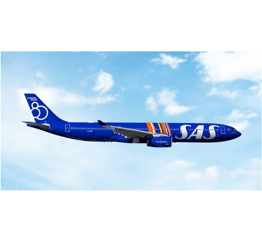 A330-300 SAS Scandinavian Airlines Celebrating 80 years LN-RKR 1:400 +pre-order+