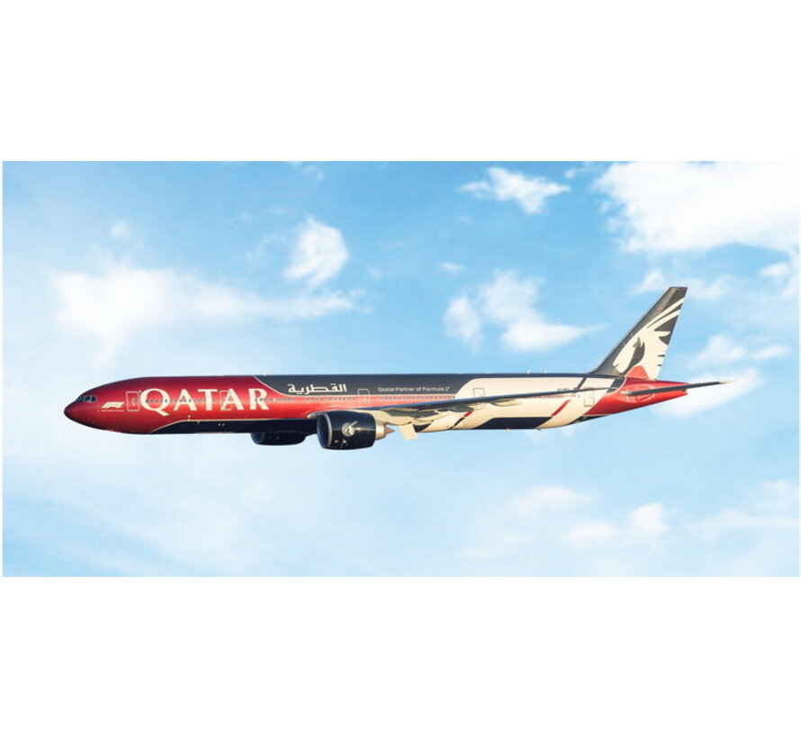 B777-300ER Qatar Airways Formula 1 F1 A7-BEG 1:400 +New Arrival+