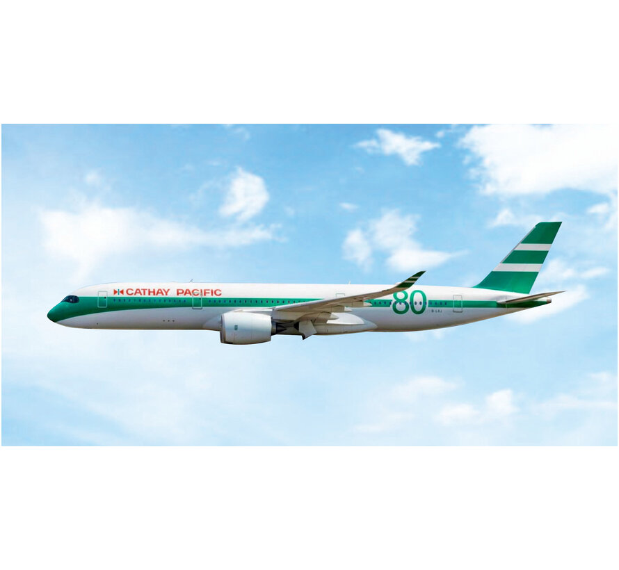 A350-900 Cathay Pacific 80 years retro green lettuce livery B-LRJ 1:400 +New Arrival+