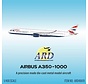 A350-1000 British Airways Union Jack Livery G-XWBF A7-AOA 1:400  +Pre-order+