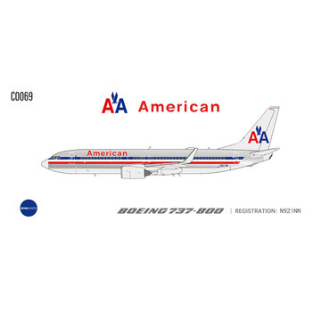 C-Models B737-800W American Airlines AA livery N921NN 1:400 winglets  +Pre-order+
