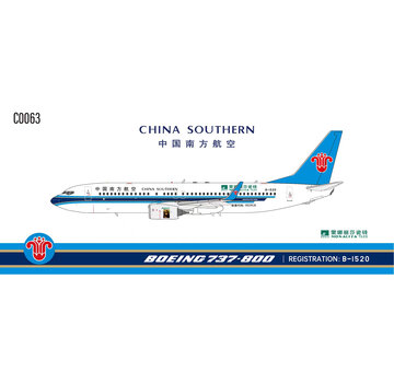 C-Models B737-800W China Southern Airlines Monalisa Tiles B-1520 1:400 winglets  +Pre-order+