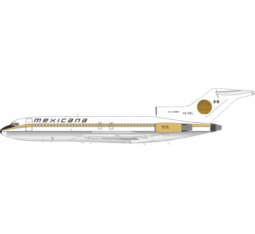 B727-64 Mexicana old gold livery XA-SEL 1:200 +pre-order+