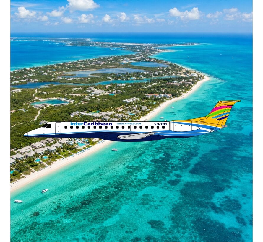 ERJ145 Inter Caribbean VQ-TPS 1:400+NEW MOULD+  +pre-order+