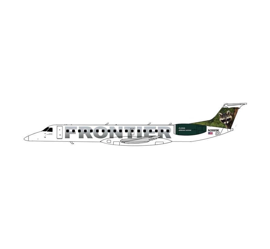 ERJ145 Frontier Raccoon N269SK 1:400 +NEW MOULD+ +pre-order+
