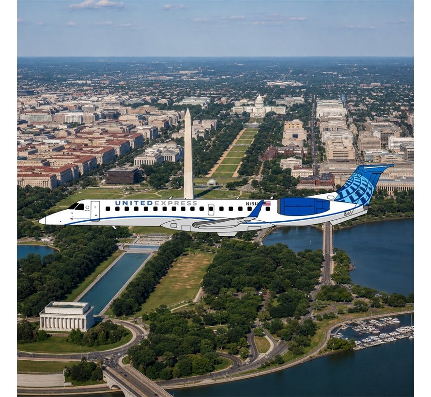 ERJ145XR United Express blue evolution 2019 livery N16147 1:400 +NEW MOULD+ +pre-order+