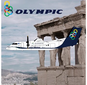 3D Design Deck dash-8-100 Olympic Air SX-BIP 1:200 +pre-order+