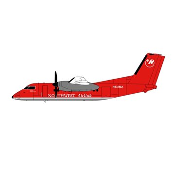 3D Design Deck dash-8-100 Mesaba Northwest Airlink bowling shoe livery N833MA 1:200 +pre-order+