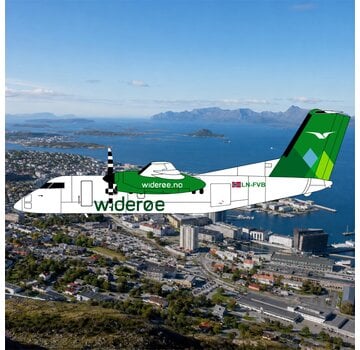 3D Design Deck dash-8-100 Widerøe LN-FVB 1:200  +pre-order+