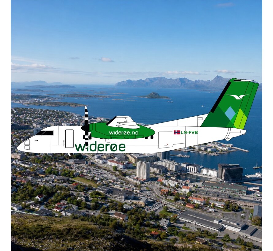 dash-8-100 Widerøe LN-FVB 1:200  +pre-order+