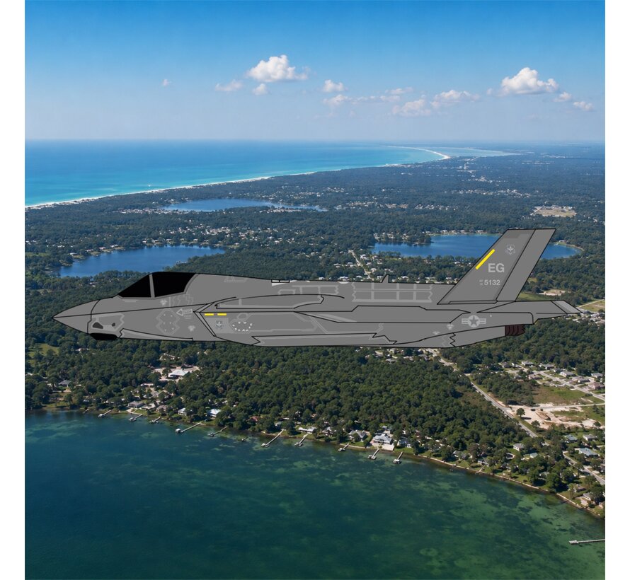 F35A Lightning II USAF EG Elgin AFB 15-5132 1:400 (Revised Mould) +pre-order+