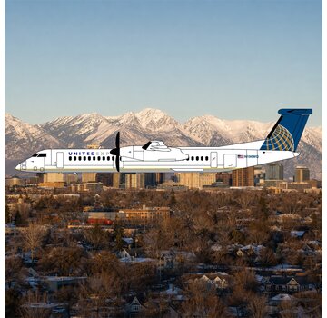 3D Design Deck dash-8 Q400 United 2010 livery N196WQ 1:400 +pre-order+