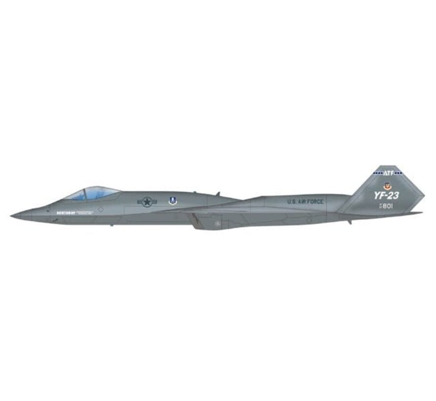 YF23 Gray Ghost PAV-2  USAF ATF 87-0801 1990 1:72 (with 3xAIM-120, 2xAIM-9)
