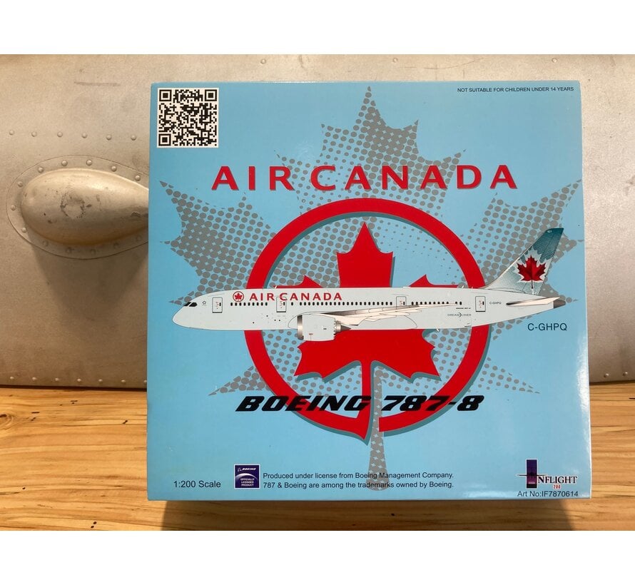 B787-8 Air Canada C-GHPQ 'Ice Blue' 1:200**Collection sale**