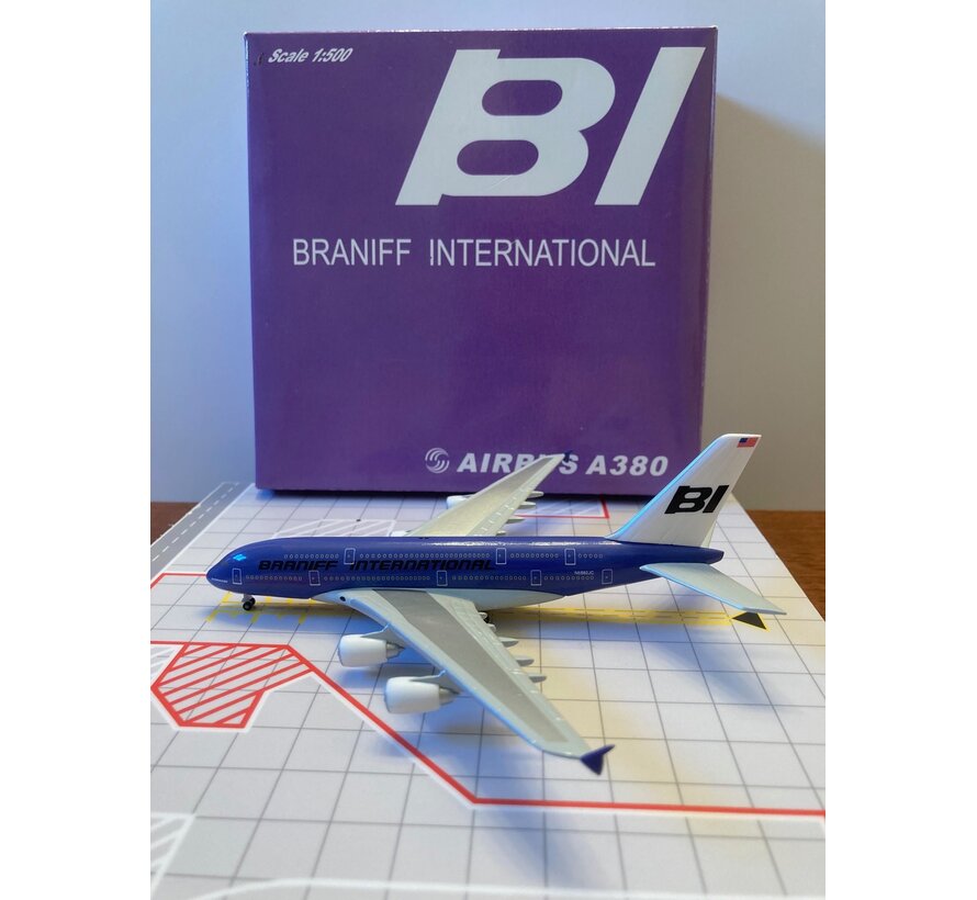 NetModels A380 Braniff 'Purple' [fantasy] 1:500**Collection sale**