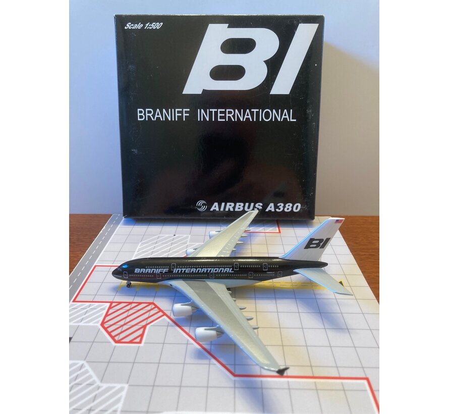 NetModels A380 Braniff 'Black' [fantasy] 1:500**Collection sale**