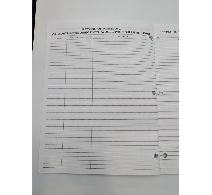 Aircraft Technical Log Section 2  Installations