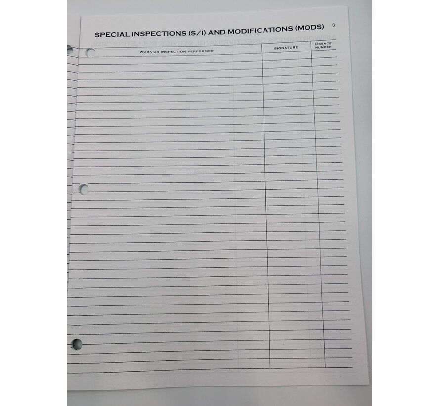 Aircraft Technical Log Section 2  Installations