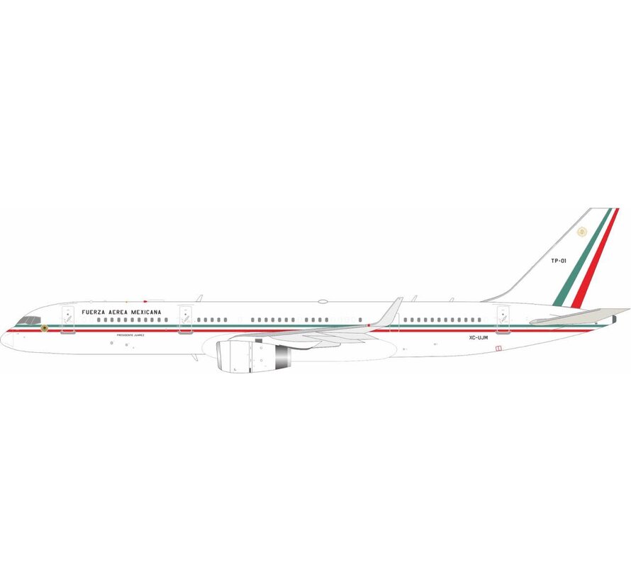 B757-200W Fuerza Aerea Mexicana Mexico Air Force new livery XC-UJM TP-01 1:200 winglets +pre-order+