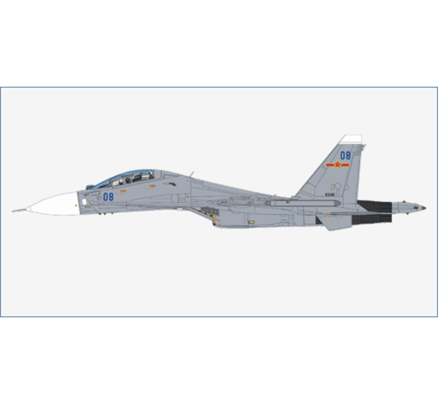 Su-30MK2 Flanker BLUE 08 PLA Naval Air Force 81048 2012 1:72 with 2 x KH-57MK missiles +New Arrival+