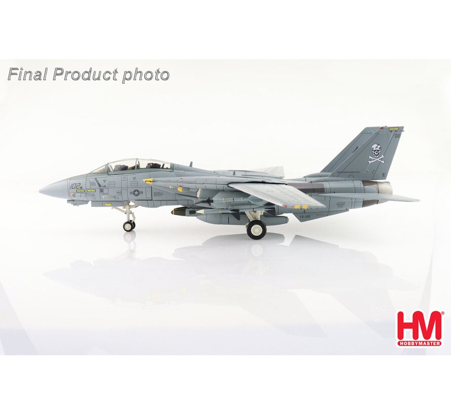 F14B Tomcat VF-103 Jolly Rogers 102 USS George Washington greyJuly 2000 1:72**collection sale