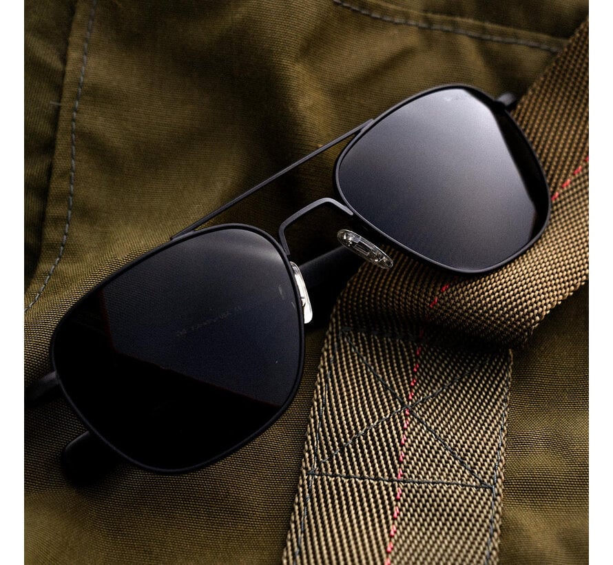 Aviator Military Special Edition  Matte Black Skytec™ American Gray Non-Polarized