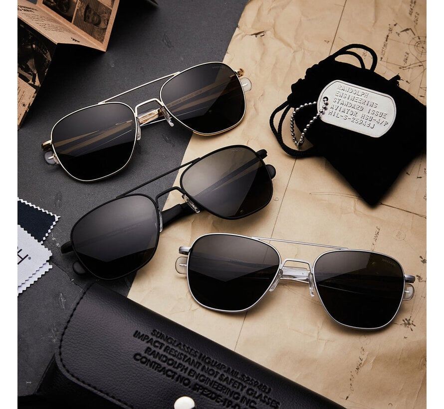 Aviator Military Special Edition  Matte Black Skytec™ American Gray Non-Polarized