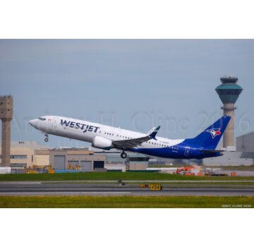 JC Wings B737-8 MAX WestJet Toronto Blue Jays livery C-GORP 1:400 +Pre-order+