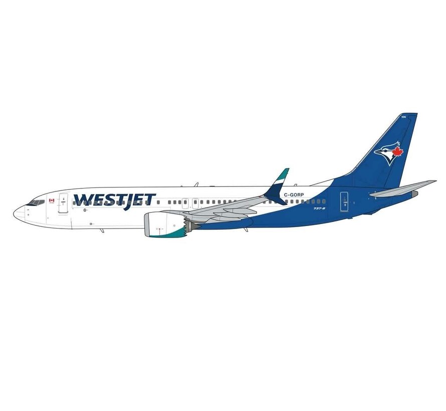 B737-8 MAX WestJet Toronto Blue Jays livery C-GORP 1:400 +Pre-order+