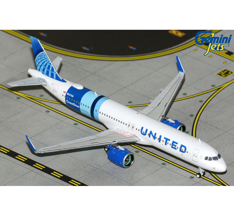 A321neo United Airlines  N94750 "Coastliner" 1:400 *New Arrival