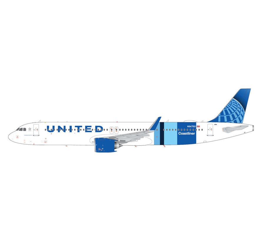 A321neo United Airlines  N94750 "Coastliner" 1:200 *Pre-Order