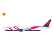 Gemini Jets B767-400ER Delta Air Lines "BCRF" Breast Cancer red ribbon N845MH 1:200 flaps down *Pre-Order