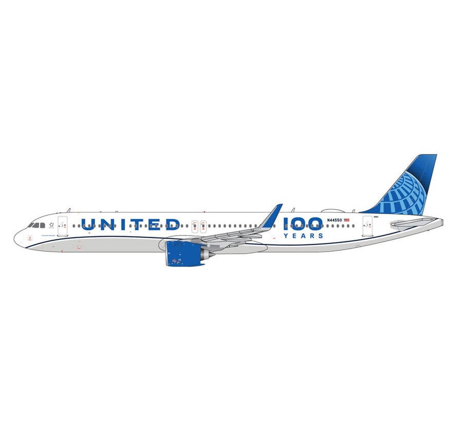 A321neo United Airlines  N44550 "100 Years" livery 1:400 *Pre-Order