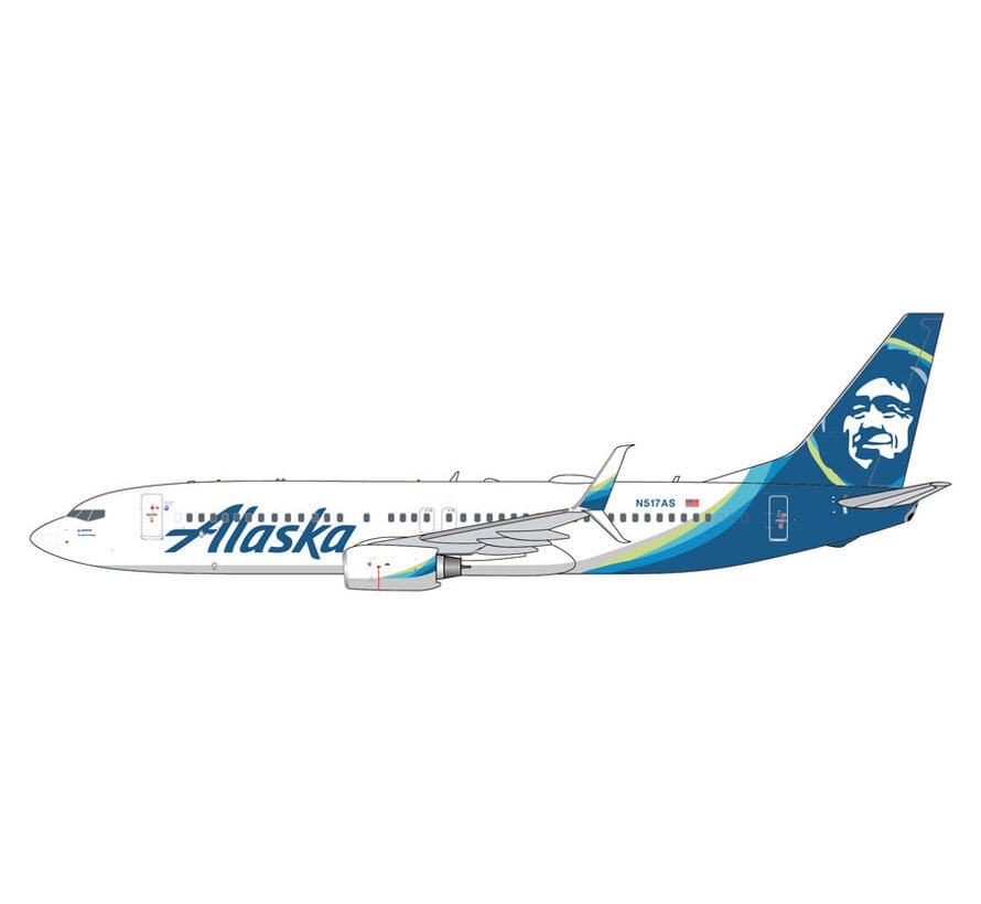 B737-800S Alaska Airlines N517AS  1:400 *Pre-Order