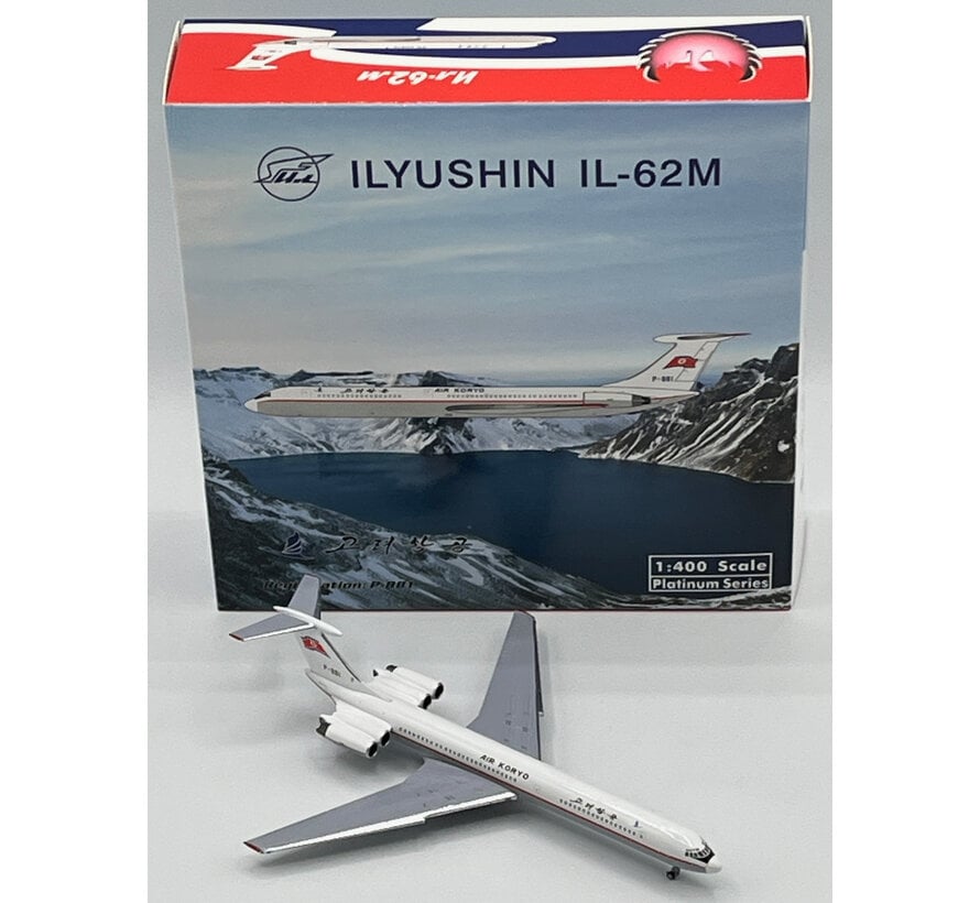 IL62M Air Koryo wavy flag livery P-881 1:400 +New arrival+