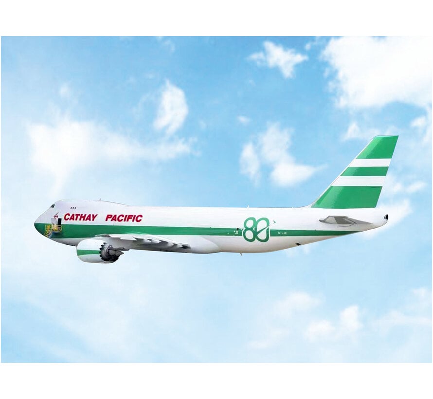 B747-8F Cathay Pacific Cargo 80 years retro green livery B-LJE 1:400 +New Arrival+