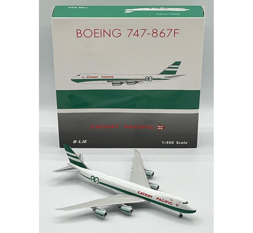 B747-8F Cathay Pacific Cargo 80 years retro green livery B-LJE 1:400 +New Arrival+