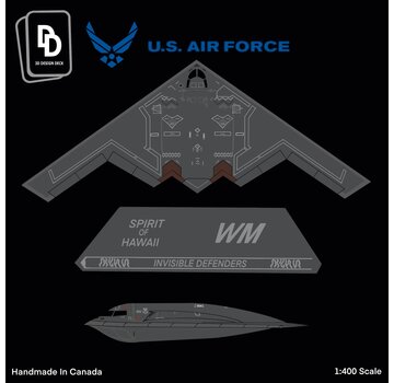 3D Design Deck B2 Spirit USAF Spirit of Hawaii 90-0041 1:400 (with GSE) +New arrival+