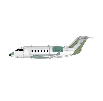 3D Design Deck Challenger CL600 Bare metal Primer 1:400 +New Arrival+