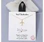 Gold Dipped Pave Airplane Pendant Necklace