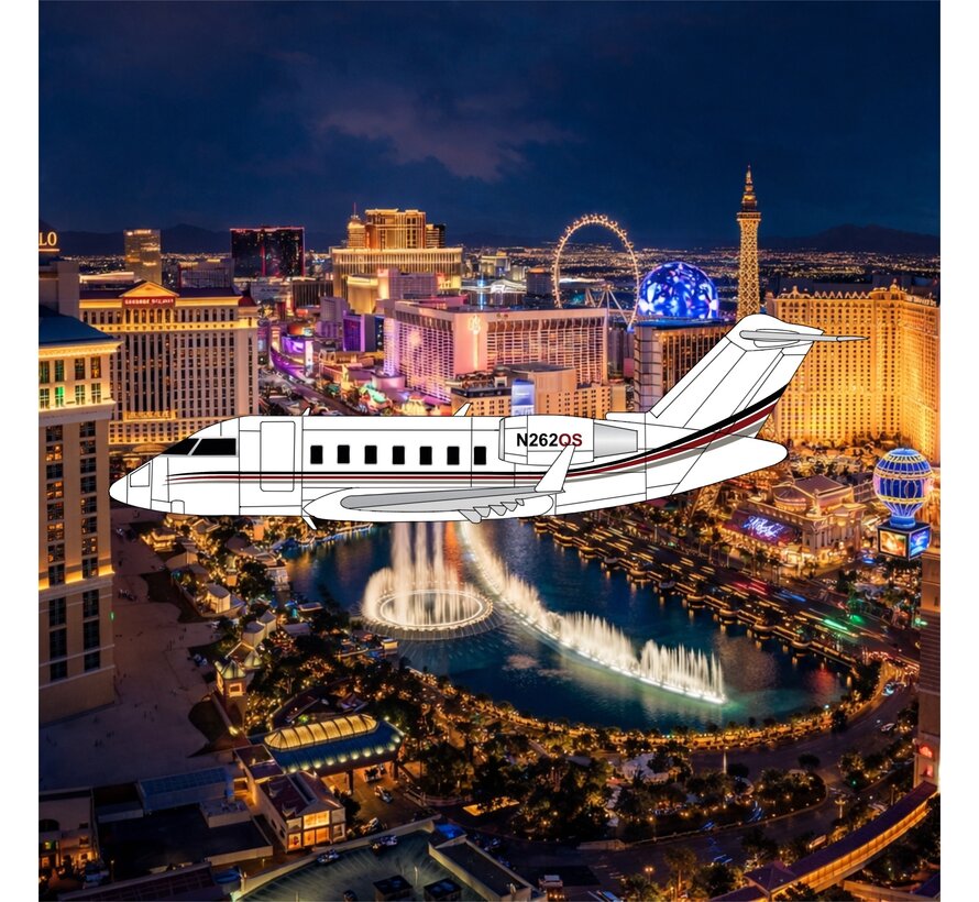 Challenger CL650 Netjets N262QS 1:400 +New arrival+