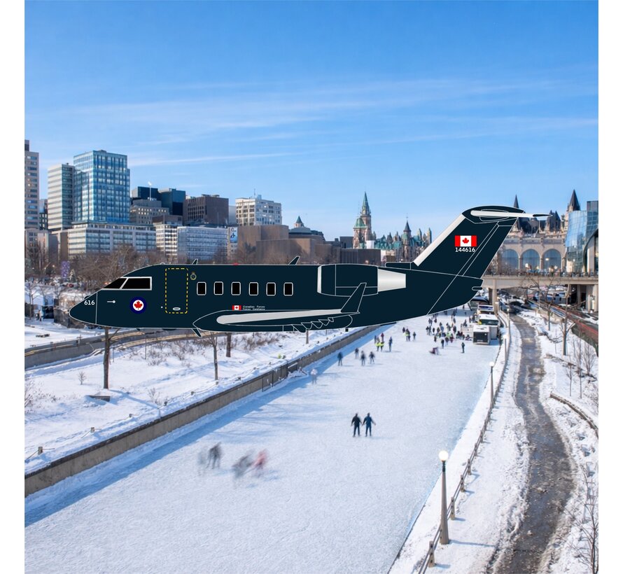 CC-144B Challenger CL601 144616 RCAF Navy Blue Livery 1:400 +New Arrival+
